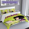 3pcs Custom Name Mafalda Set,Includes 1 Duvet Cover and 2 Pillowcases,All-season Bedroom Decor
