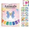 Libro de Trabajo de Acuarela Guía de Pintura Paso a Paso Set de Pintura de Acuarela Coloreado Inspirado en la Naturaleza Libro de Colorear con Acuarela