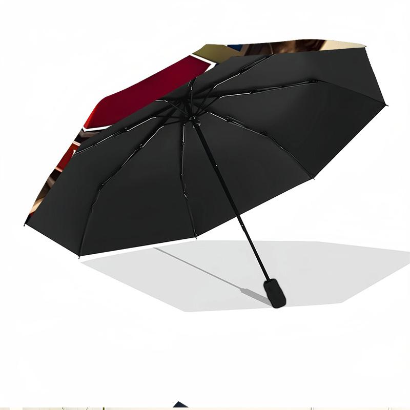 football team.C Print Automatic Open Close Umbrella, Portable Foldable Umbrella, for Outdoor Commute Camping Trip, Ideal Birthday Gift