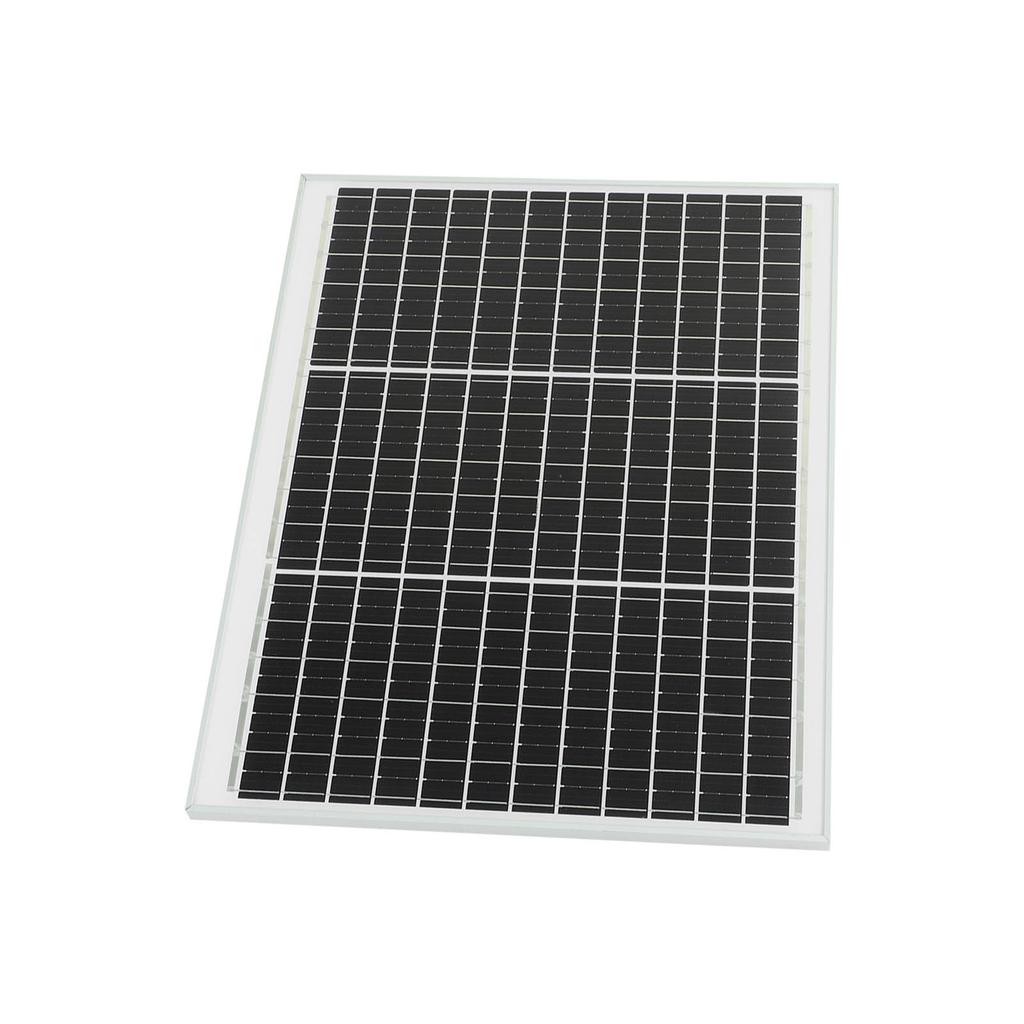 Portable Solar Panel 50W 18V Monocrystalline Waterproof High Efficiency for Home House Boat Trailer 
