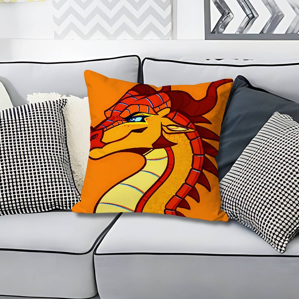 WWings of FFire Dragon Various Sizes Square Pillow Case For Car Home Bedchamber Decor Custom Valentine gift