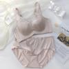 Underwear Women's Big Breasts Show Small and Thin Rabbit Ears Gather, Thin Soft Steel Rings In Summer, Close Secondary Breasts, Anti-sagging Bra Cover