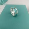 S925 Sterling Zilver Meerblauw Hart Ring voor Vrouwen – High-End Emaille Koppelring
