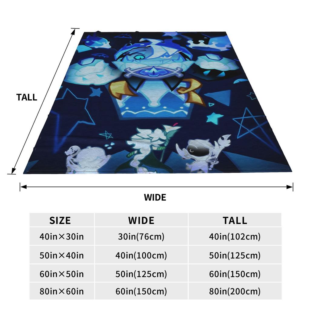 Shadow Milk Cookie Run Kingdom Knitted Blankets Wool Throw Blankets Air Conditioning Decoration Ultra-Soft Warm Bedspreads