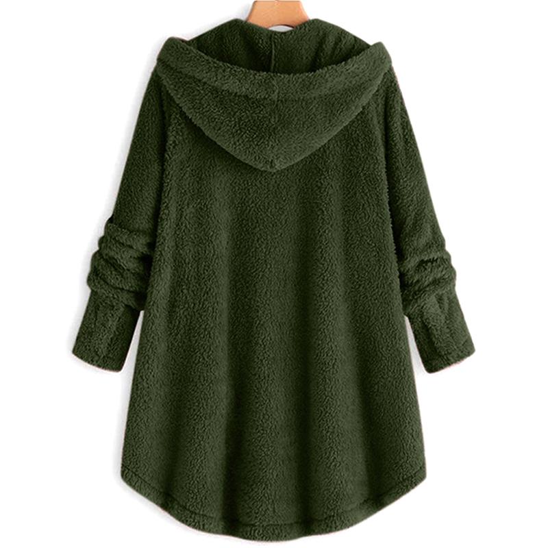 Women Fuzzy Fleece Pullover Coat Jackets Winter Warm Casual Plus Size Hooded Vintage Oversize Coats Women Fuzzy Fleece Pullover Coat Jackets Winter Warm Casual Plus Size Hooded Vintage Oversize Coats