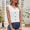 Women's Tops with Cut-out Drawstring Camisoles in Solid Color