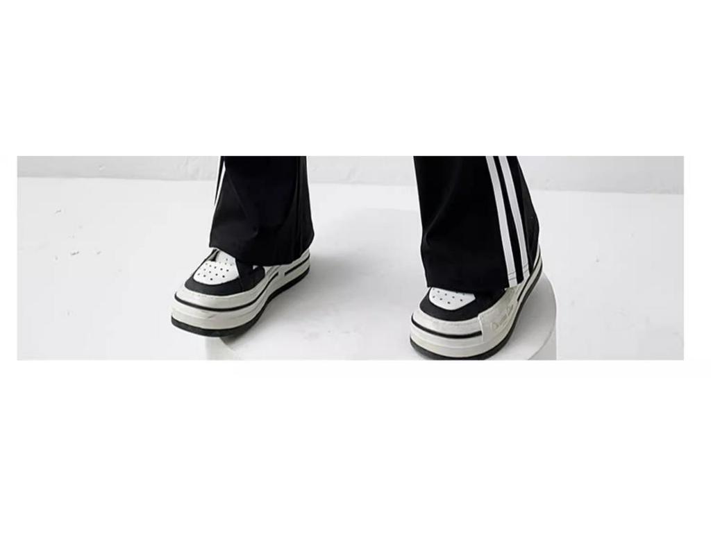 High Waist Flare Yoga Pants with Side Stripe for Women - Plus Size, Autumn/Winter Wear