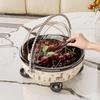 Flip Cover Table Fruit Tray High Feet Snack Tray Kitchen Tableware Fruit Bowl  Living Room
