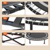 Foldable Trampoline Mini Kids with Safety Net Trampoline with Adjustable Handlebar Fitness Indoor Outdoor Jump Bed