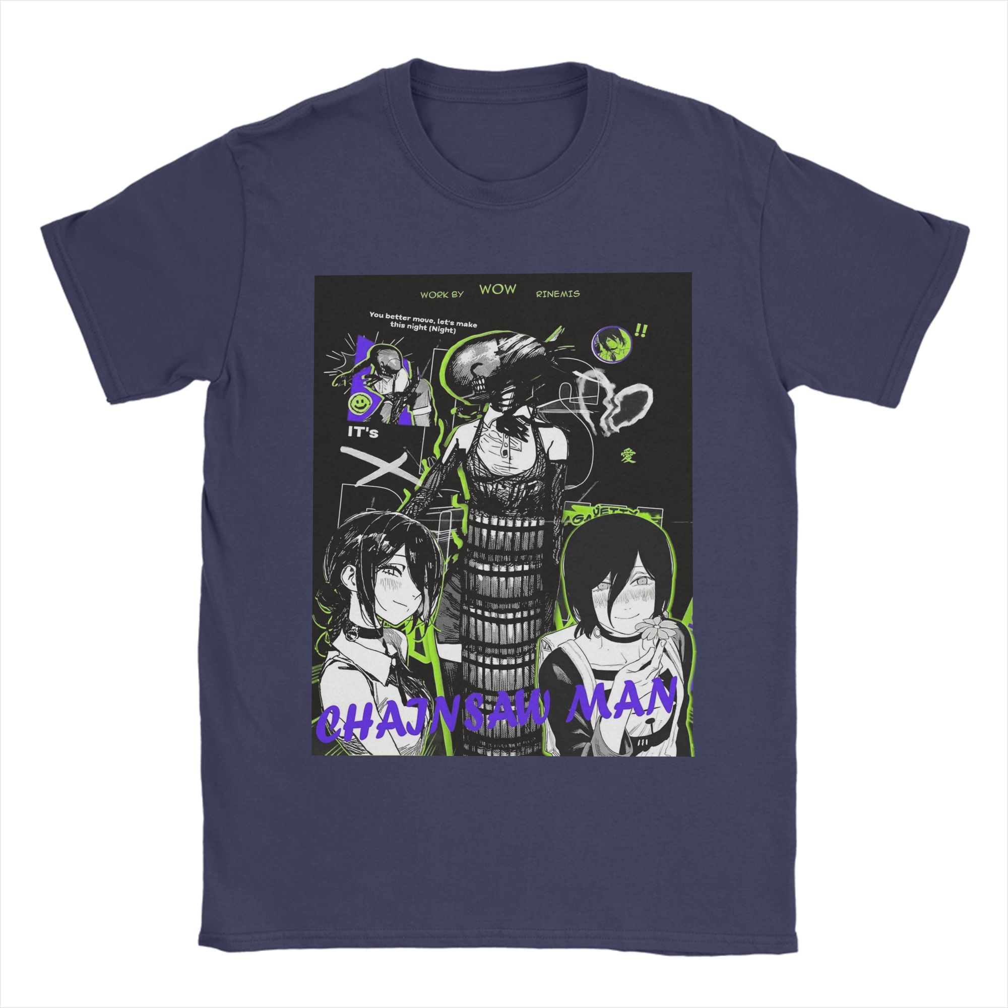 

Reze Chainsaw Man Anime TShirt Beach Awesome T Shirts Cotton Harajuku Tshirt For Man ShortSleeve Casual Tops 4XL