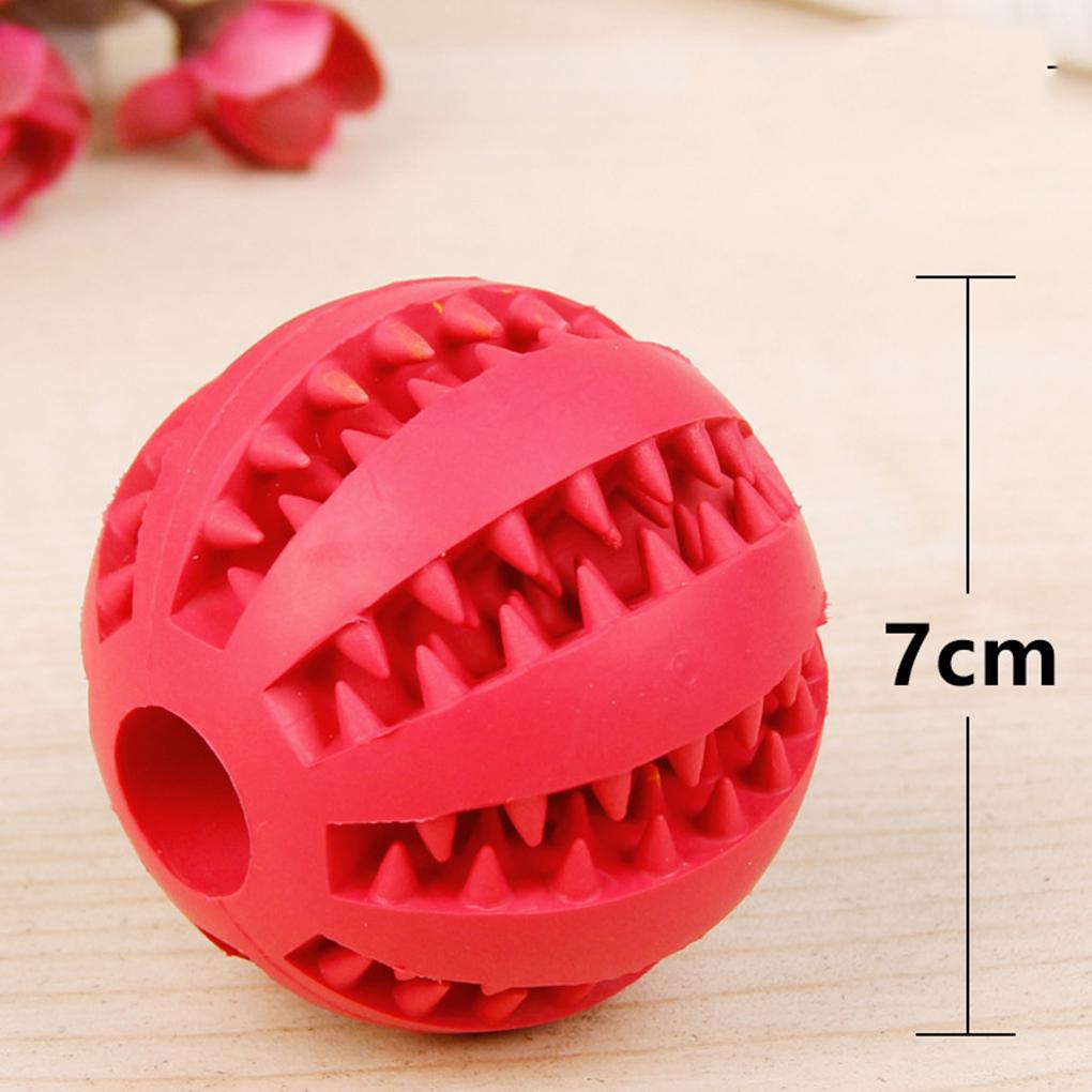 Pet Toys Extra-tough Rubber Ball Funny Interactive Elasticity Ball Dog Chew Toys Cleaning Ball