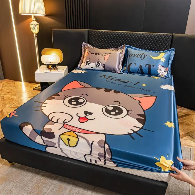 

1 шт. Простыня Гладкий Наматрасник Шелковистая Простыня 150cm*200cm