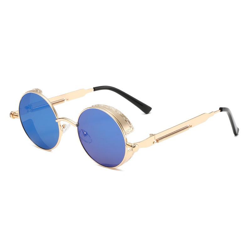 New Men Round Sunglasses Men Women Retro Punk Men's Fishing Eyeglasses Outdoor Shades Eyewear UV400