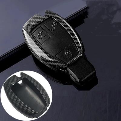 Carbon Fiber Style Autoschlüsselabdeckung für Mercedes Benz ABCE CLA GLA S-Klasse W204 W203 W211 W212 W176 AMG Autozubehör