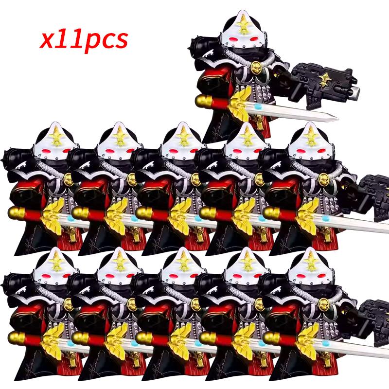 11pcs NEW Knights War Angels Ultramarines Templars War Soldiers Mini Action Figures Model Kids Toys Gift