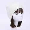 Solid color rabbit velvet double-layer thermal wool hat knitted hat autumn and winter windproof ear protection striped hat