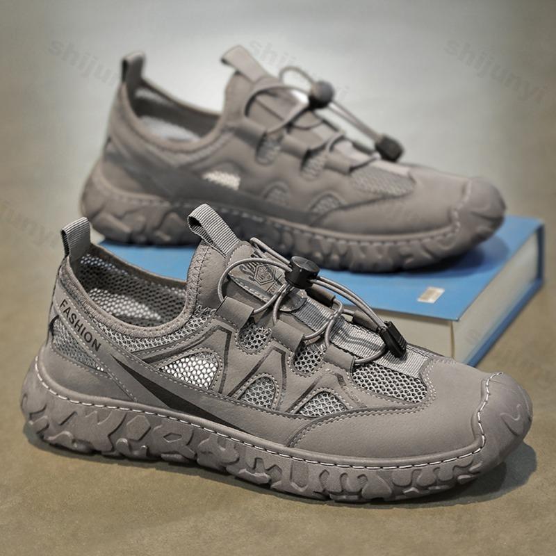 Summer Men's Casual Sneakers Mesh Breathable 2025 Outdoor Sport Running Shoes Comfortable Hollow Out Male Walking Shoes
