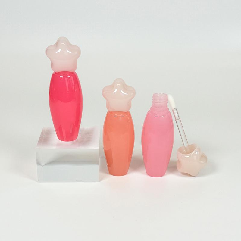 Star-Shaped Lip Gloss Tube Transparent Thick Rod Large Brush Head Empty Bottle Lips Glaze Container Reusable Lipstick Containers