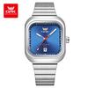 OPK Brand Watch Square Steel Belt Men's Watch Luminous Waterproof Single Calendar Quartz Watch Men's Watch