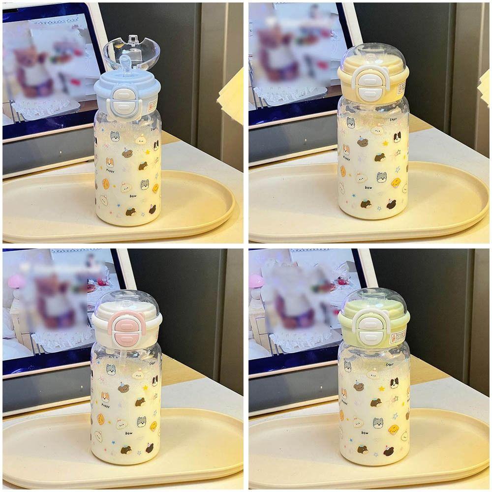 500ml Water Bottle Large Capacity Beverage Bottle Cute Water Cup  Outdoor