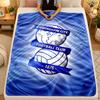 Flannel BlanketBirmingham City Warm Soft Throw Blanket for Indoor Sofa Bed Living Room Use