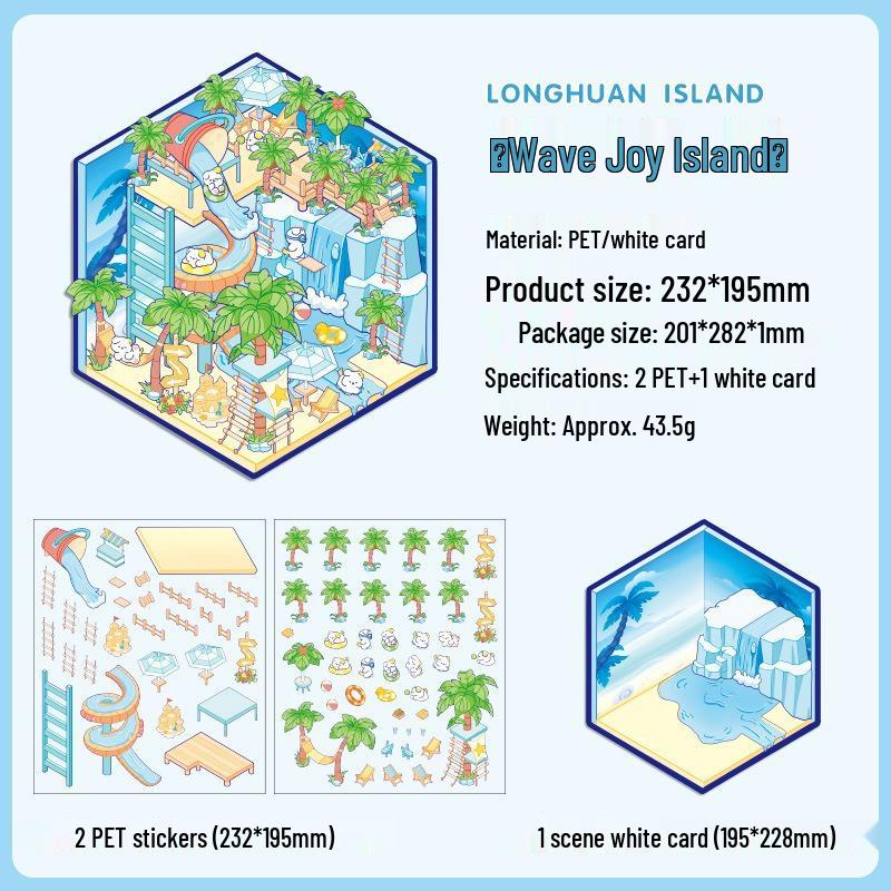 3D Miniature Scene Collage Stickers: Cute Decompression Handbook Stickers