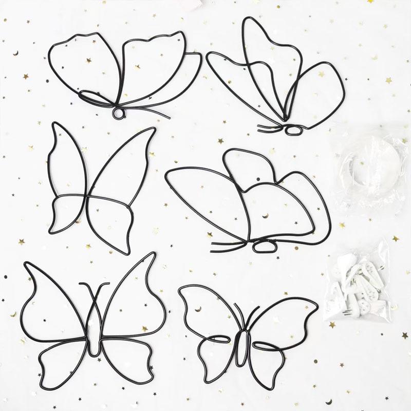 Schmetterling Metall Wandkunst Dekoration - Innen Eisenkunst Handwerk Wandaufkleber