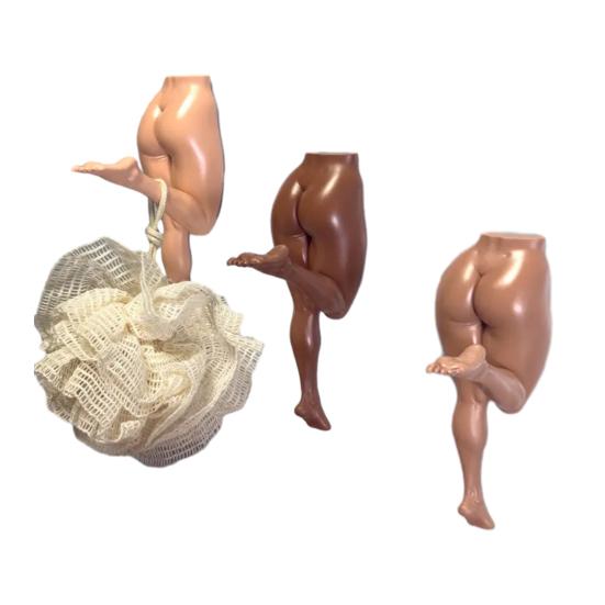 Yousheng Vtipný nástěnný hák na lidské tělo 5 palců Drzá socha Držák na ručníky a klíče do koupelny Vstupní hala Sexuální nohy a hák na tělo pro domácí dekoraci