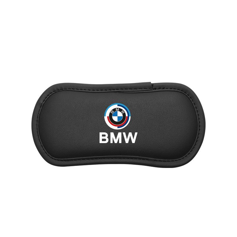 BBIG5 Car Interior Leg Knee Rest Pads Leather Cushion Valve Cap Auto Sticker For BMW X1 X2 X3 X5 X4 X6 X7 iX3 F20 F10 F07 E70 E46 E90