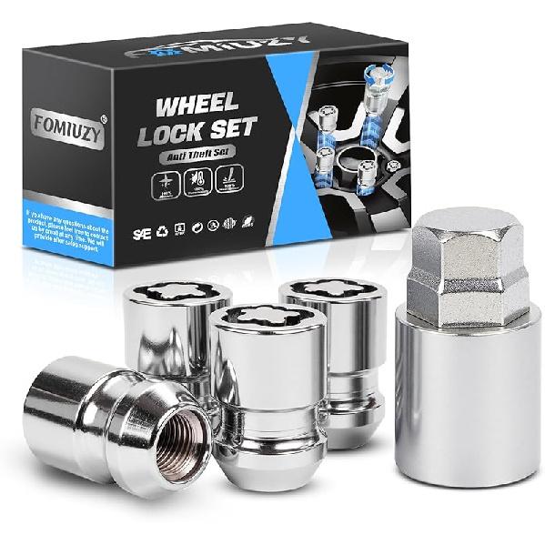 Wheel Lock Lug Nut Set M12 X 1.5 Anti Theft Fit Honda Accord Civic CRV Odyssey Acura Hyundai Accent Kia Lexus Mazda Toyota 4Runner Camry FJ Cruiser