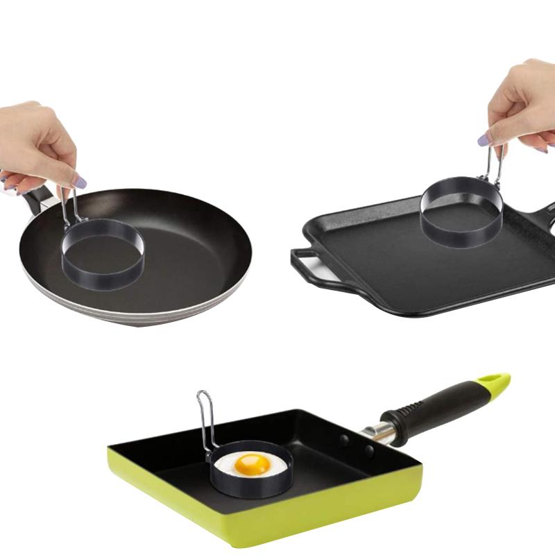 Round Egg Pancake Maker MoldNon Stick Circle Shaper Mold Kitchen Cooking Tool For Frying Mcmuffin Or Shaping Eggs