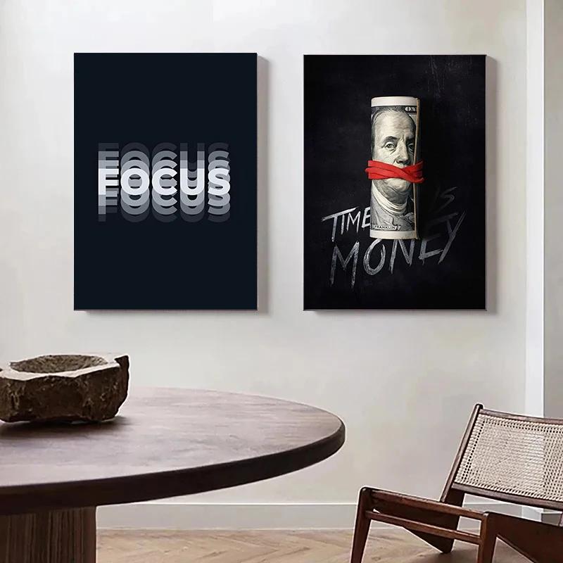 Motivational Inspiration Be Stronger Than Excuses Mindset Is Everything Art Poster Canvas Painting Wall Print Picture Home Decor