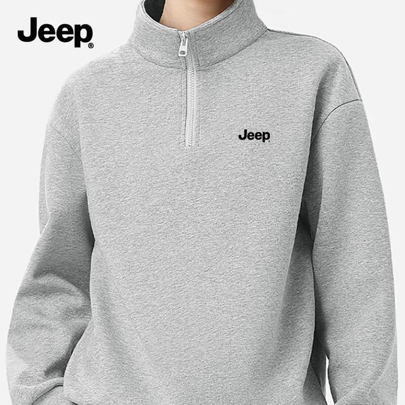 

Jeep Men s Half-Zip Stand Collar Sweatshirt 3XL