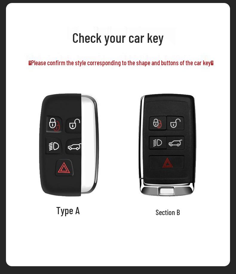 Compatible 3D Suede Key Cover for Land Rover, Range Rover Discovery, Sport 2, and Autobiography 4th/5th Gen Models.