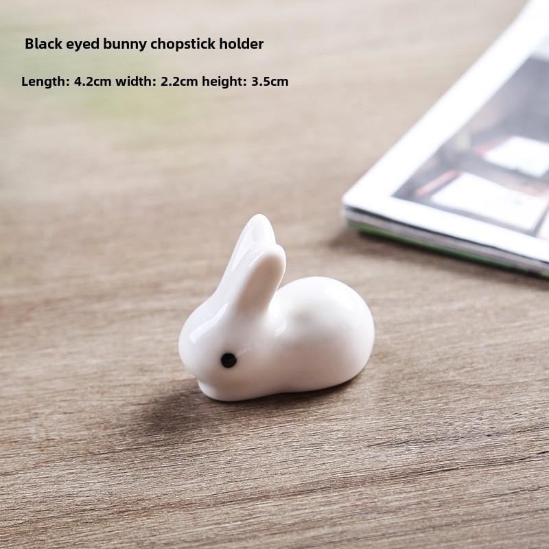 

Керамическая подставка для палочек «Толстый кролик» Креативная подставка для палочек Отель Домашнее украшение Посуда Стол Милый животный держатель для ложки Новый