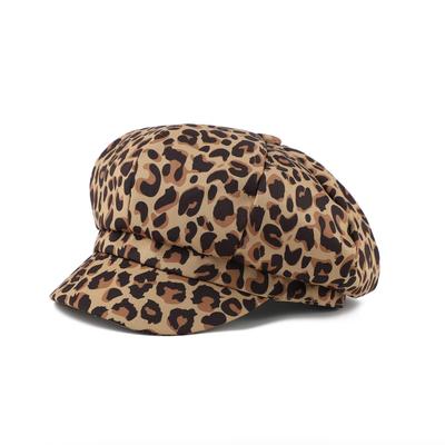 Gorras de repartidor para mujer, Boina con estampado de leopardo y cebra, Sombrero de primavera y verano, Moda retro para mujer, Cosplay, Hip Hop, Gorra casual de pintor