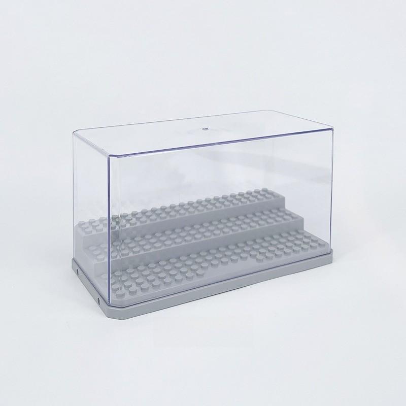 

Витрина для конструктора с акриловой прозрачной пылезащитной крышкой для хранения и проектов «сделай сам» серый