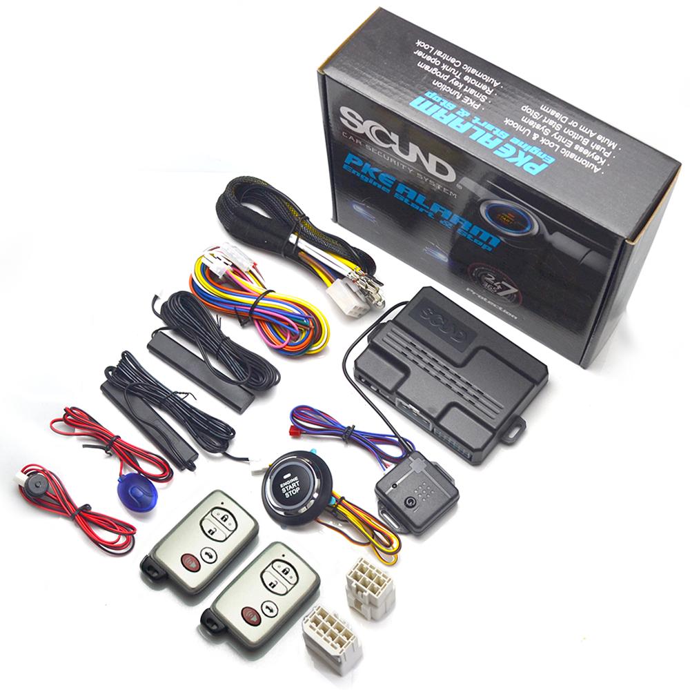 For Toyota Car Alarm Start Stop System Remote Start Engine Ignition Kit Keyless Entry Accessories Yaris Corolla Rav4 Hilux Auris