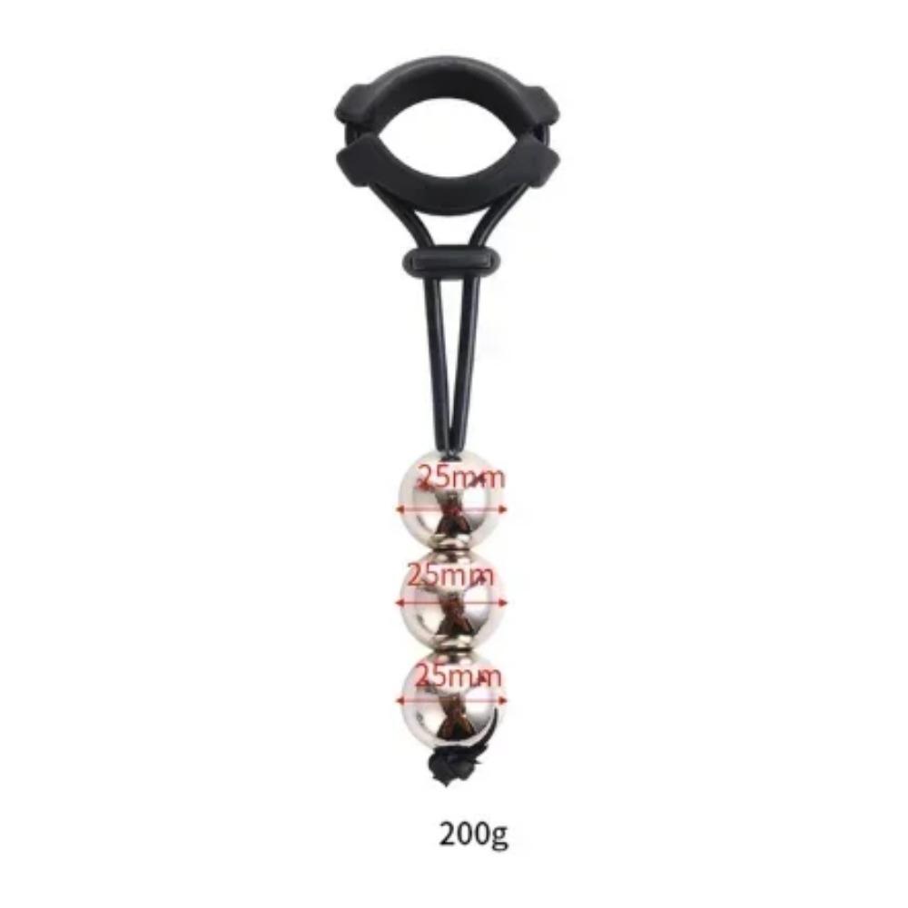 Men Cock Rings Drop Ball Heavy Weight Stretcher Silicone Penis Ring Enlargement Extender Pull Eexercise Tool Adult Erotic Toys