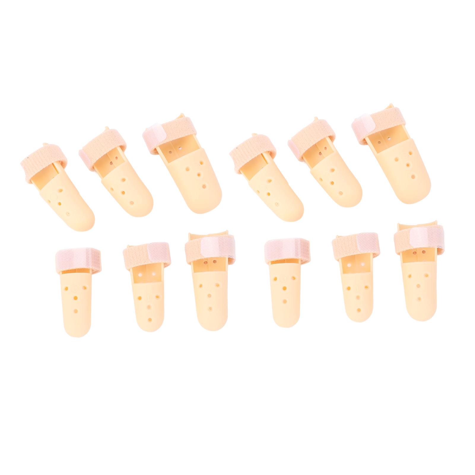 

12 шт., шина для пальцев, молоток, стабилизатор пальца, регулируемый иммобилизатор пальца для сустава пальца