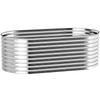 Planter, Metal Flower Planter with Safety Edge and Gloves, Open Bottom, 160W x 80D x 56H cm, Grey