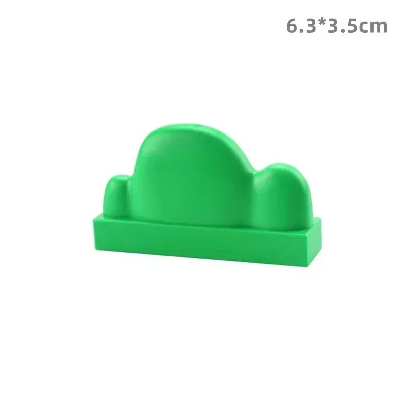 Große Bausteine Outdoor Wald Pflanzen Serie Blume Gras Baum Bauernhof Schmuck Zubehör Kompatible Szenen Spielzeug Kinder Bausteine