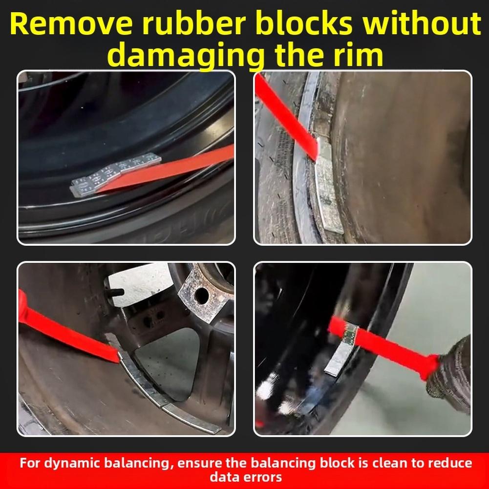 4 Pcs Nylon Wheel Rim Safe Tire Balance Weight Removal Scraper Tool Set For Automotive Maintenance Accessories