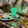 Yousheng 3D Printed Bulb Figure Glow-in-The-Dark Articulated Figurine with Dangling Legs for Home Office Desktop Shelf