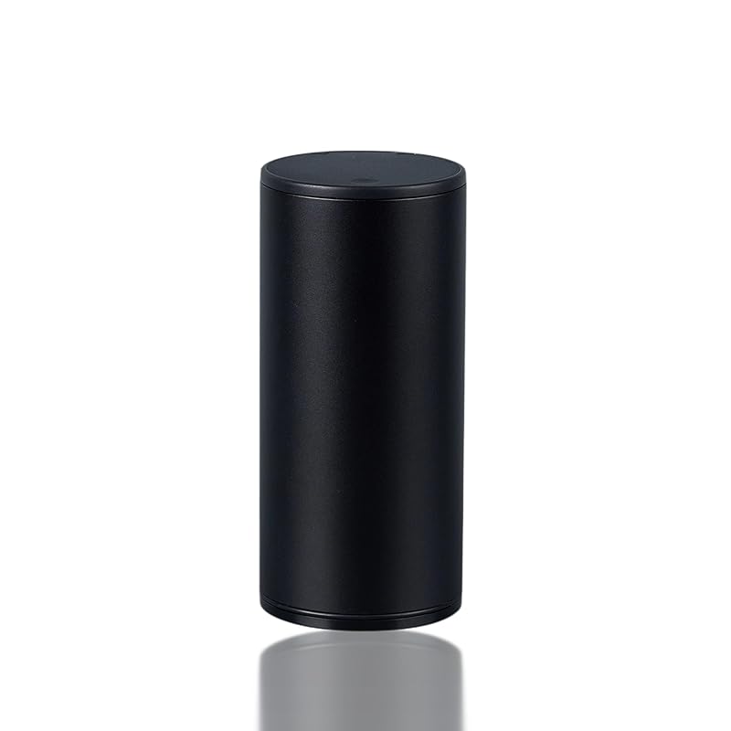 Car Trash Can With Lid - Leakproof Mini Garbage Can, Aluminum Alloy Bin, Accessories (Black) чёрный