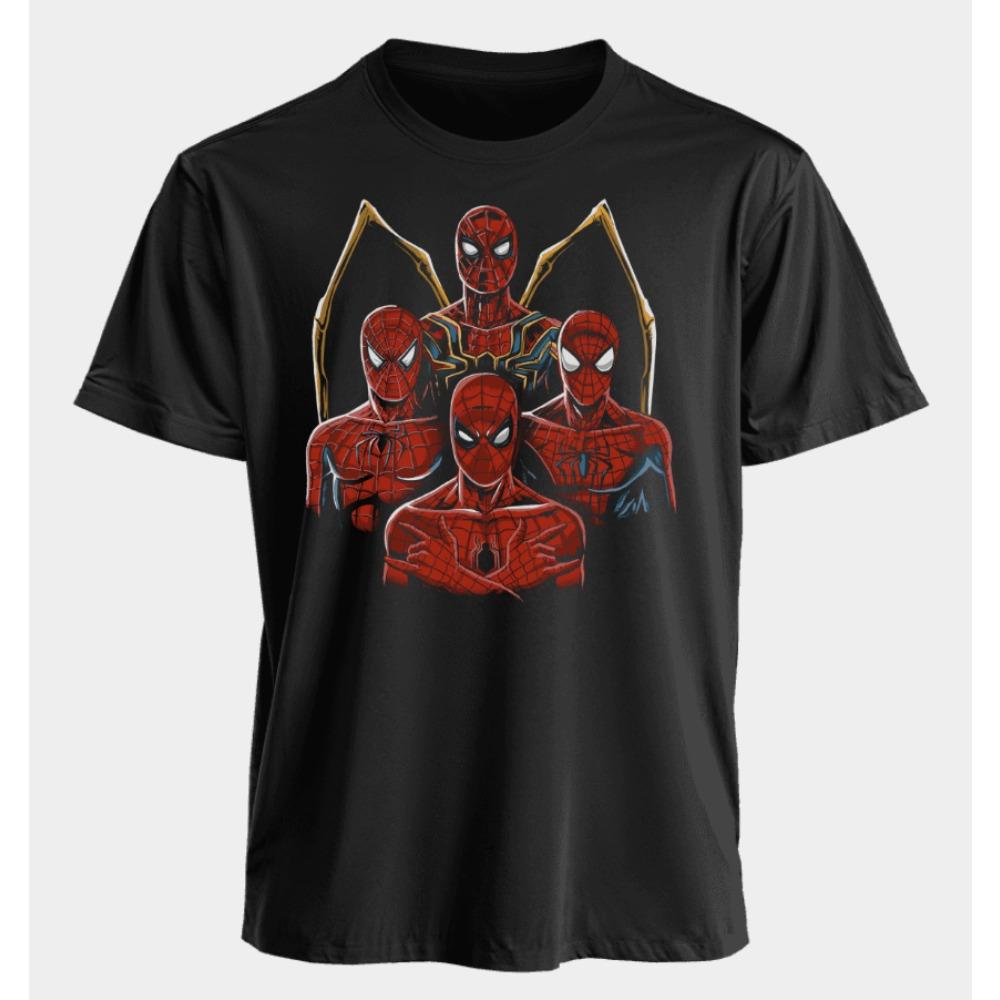 

Мужские и Женские Футболки Человек-Паук Летние Американские Весенние и Осенние Новые Оверсайз Повседневные и Нишевые Короткий рукав 4XL