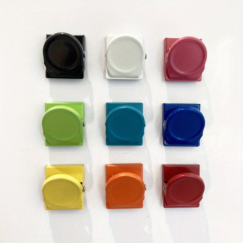 9Pcs Instagram Style Candy Colored Memo Clip Creative Color Magnet Metal Message Clip Multifunctional Storage Small Clip