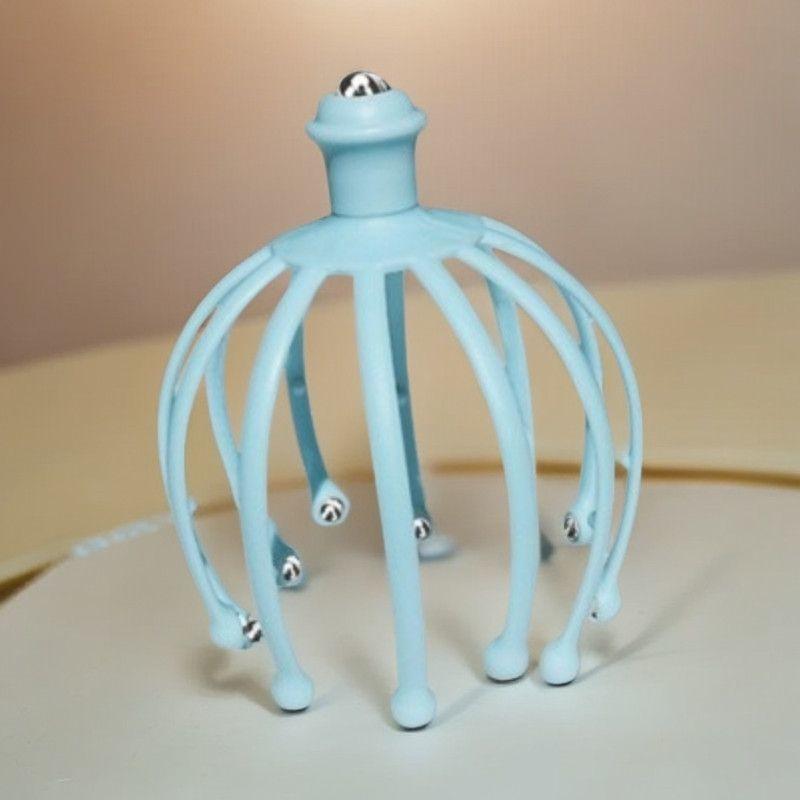 

Steel Ball Claws Scalp Massager Head Scratching Head Massage Claw Soul Extractor Octopus Head Head Therapy Claw 1PC синій