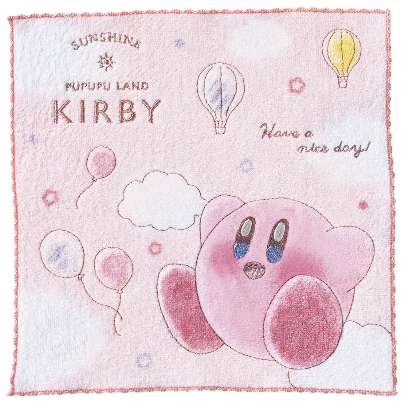 

Marushin Hand Nintendo Kirby Cotton Candy 4585003300 Towel, Kirby, 25x25cm, Walk, 100% Cotton,