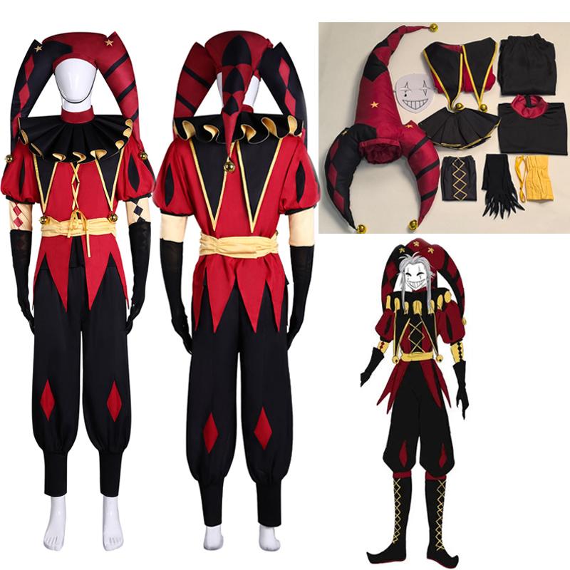 Pierrot Clown Costume Full Set Freak